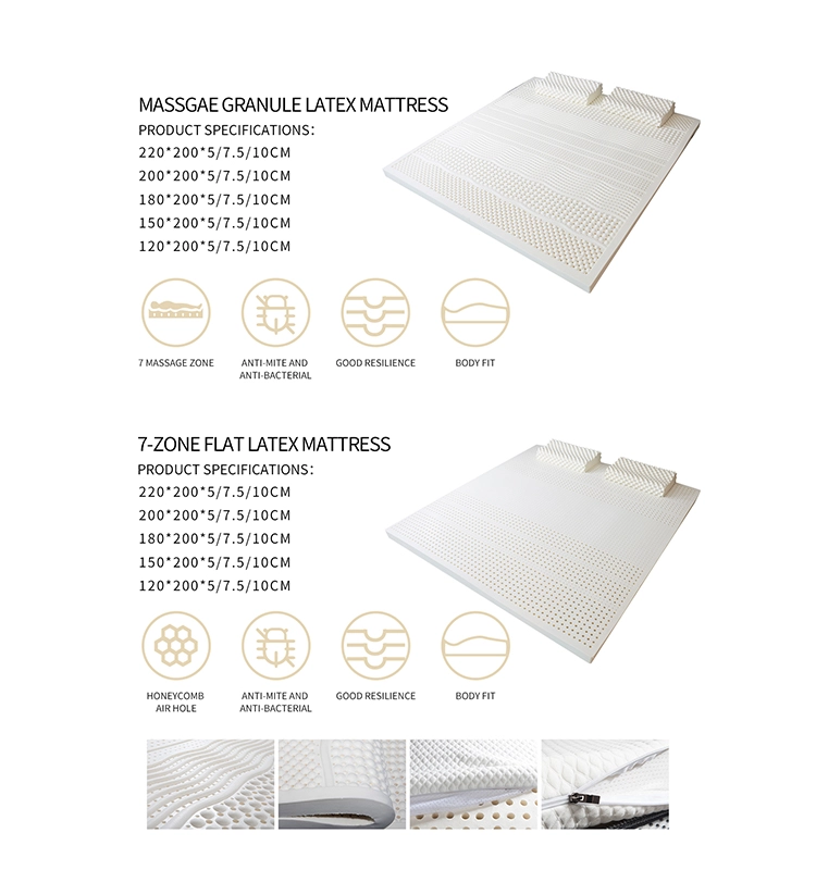 Rolled Package Massage Latex Mattress